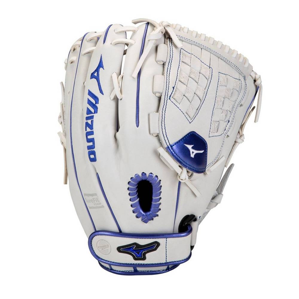 Mizuno MVP Prime SE Fastpitch 12.5" - Bayan Eldiven - Beyaz/Kraliyet Mavisi Türkiye (PTCURF-426)